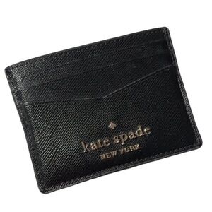 Kate Spade Black Leather Card Holder